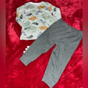 Carter's Green Dinosaur Baby Outfit